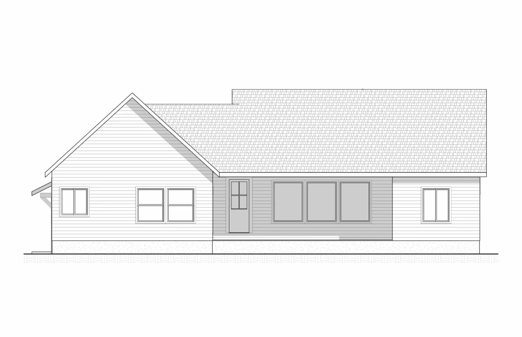 Farmhouse Rear Elevation