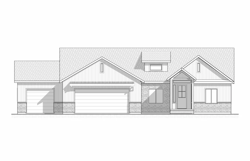 The Sage III Front Elevation