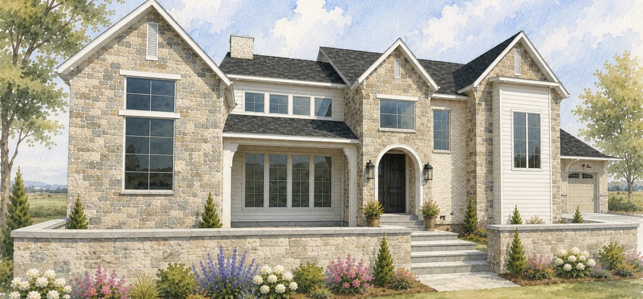 High quality rendering of an MDS Home featured in the Parade of Homes 2026