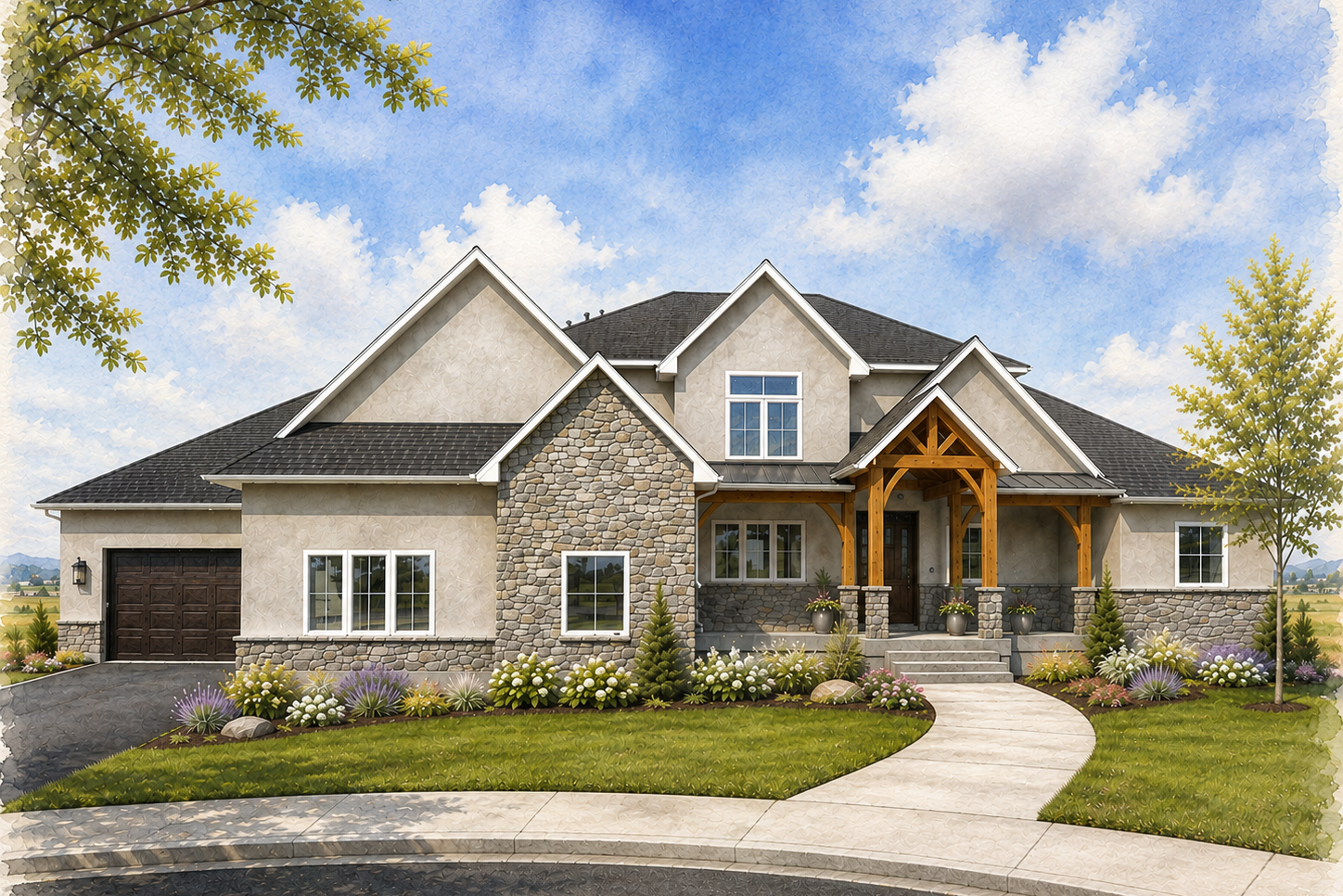 A high quality image of an MDS Home featured in the Idaho Falls 2026 Parade of Homes