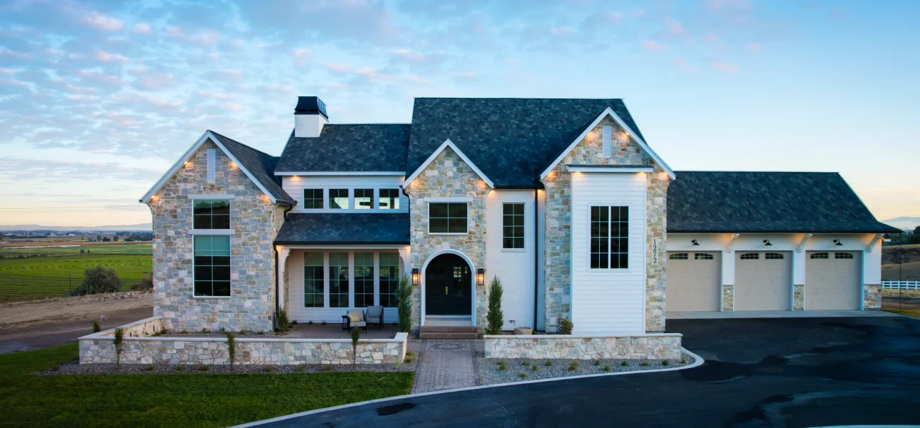 A high resolution photo of the 2026 Parade of Homes Best Home Winner by MDS Homes called the Emberline in Shelley Idaho.