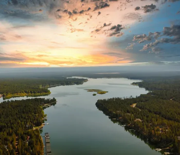 Island Park drone sunset_SEO